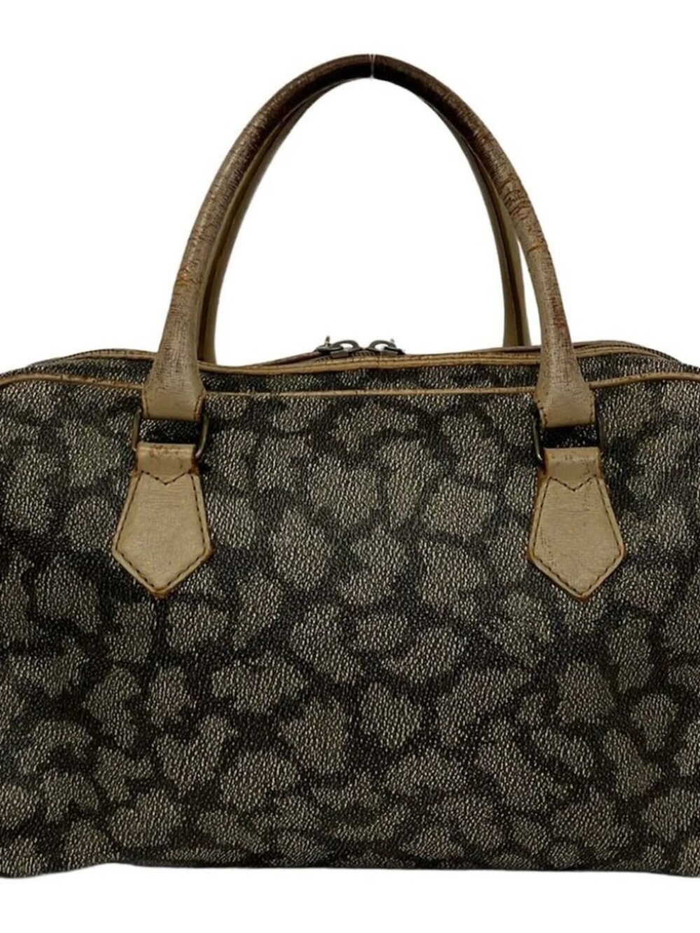 YvesSaintLaurent Beige Brown PVC Leather Handbag - Picture 3 of 14